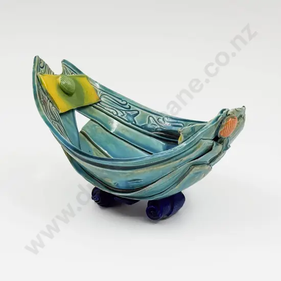 Katie Gold Stylized Oval Bowl