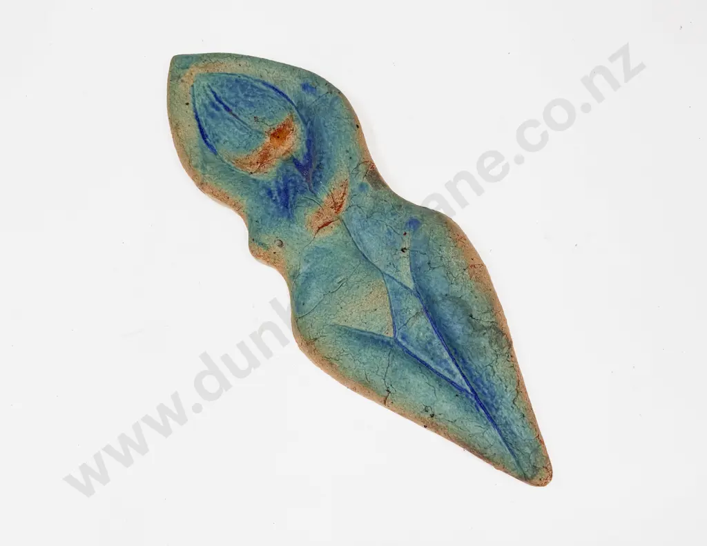 An Unknown Potter Figural Pottery Wall Hanging Image 1++