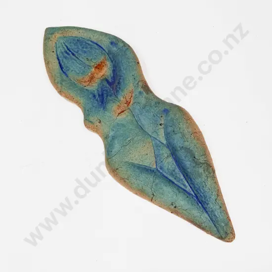 An Unknown Potter Figural Pottery Wall Hanging