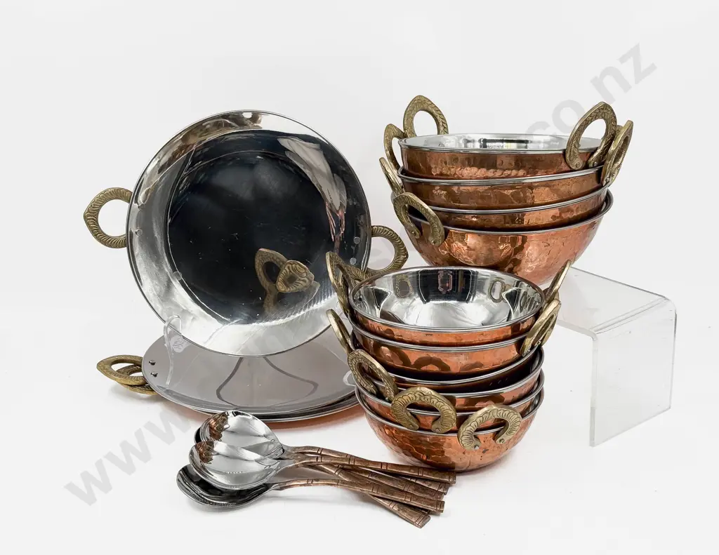 Tera India Metalware Part Dinnerset & Assorted Cutlery Image 1++
