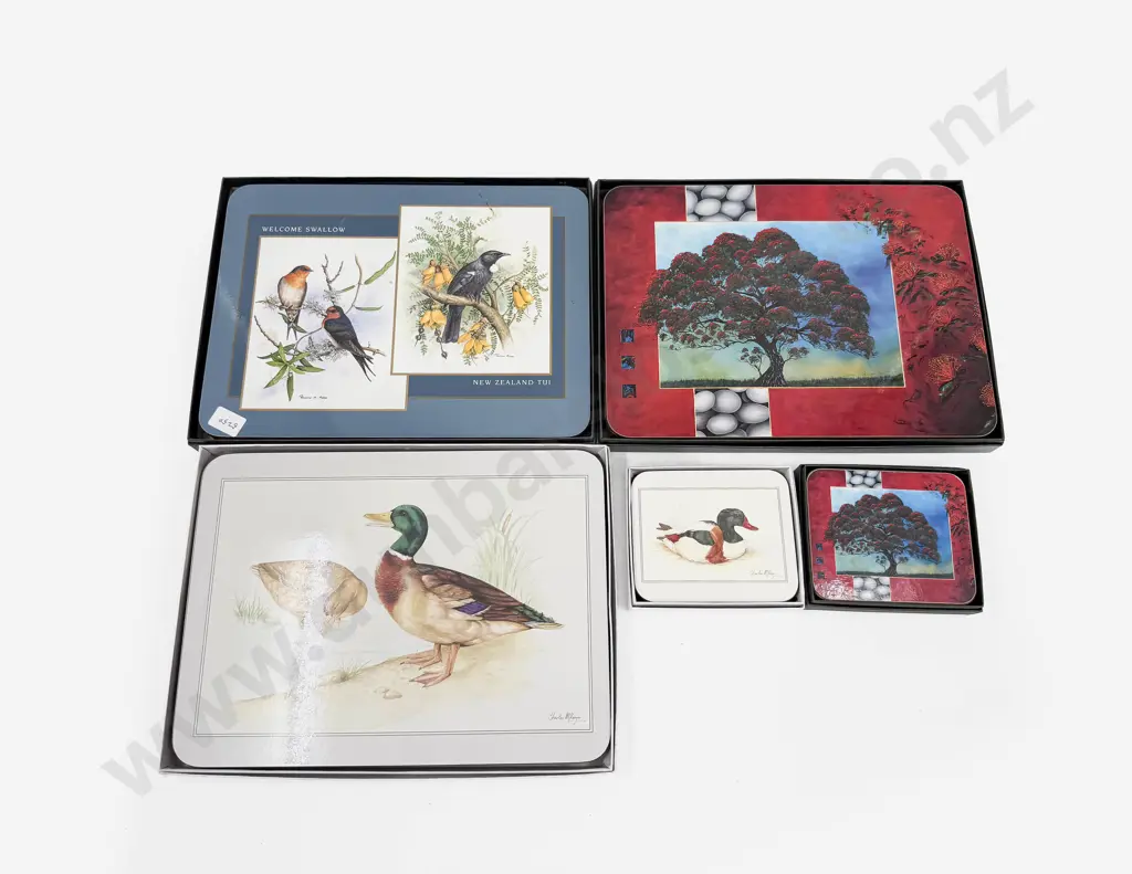 Three Boxed Sets of Jason Placemats & Two Boxed Set of Coasters Image 1++