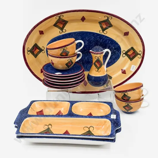 Modern Living Art "Loreto" Pattern Part Dinnerset