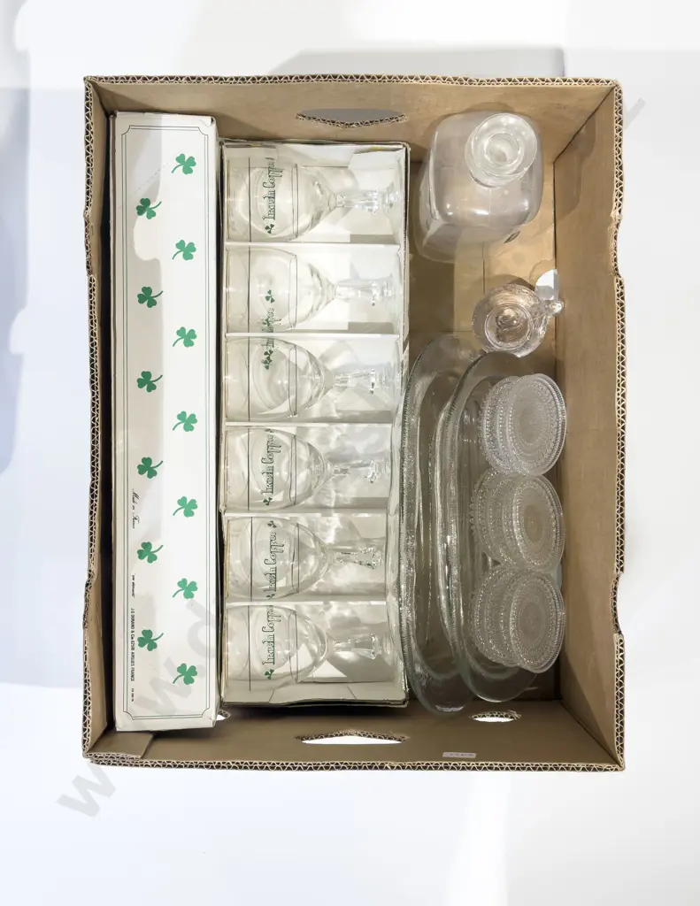 Qty of Assorted Glass Ware incl Scandianvian Glass Coasters Image 1++