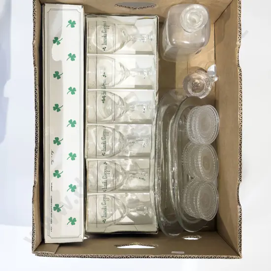 Qty of Assorted Glass Ware incl Scandianvian Glass Coasters
