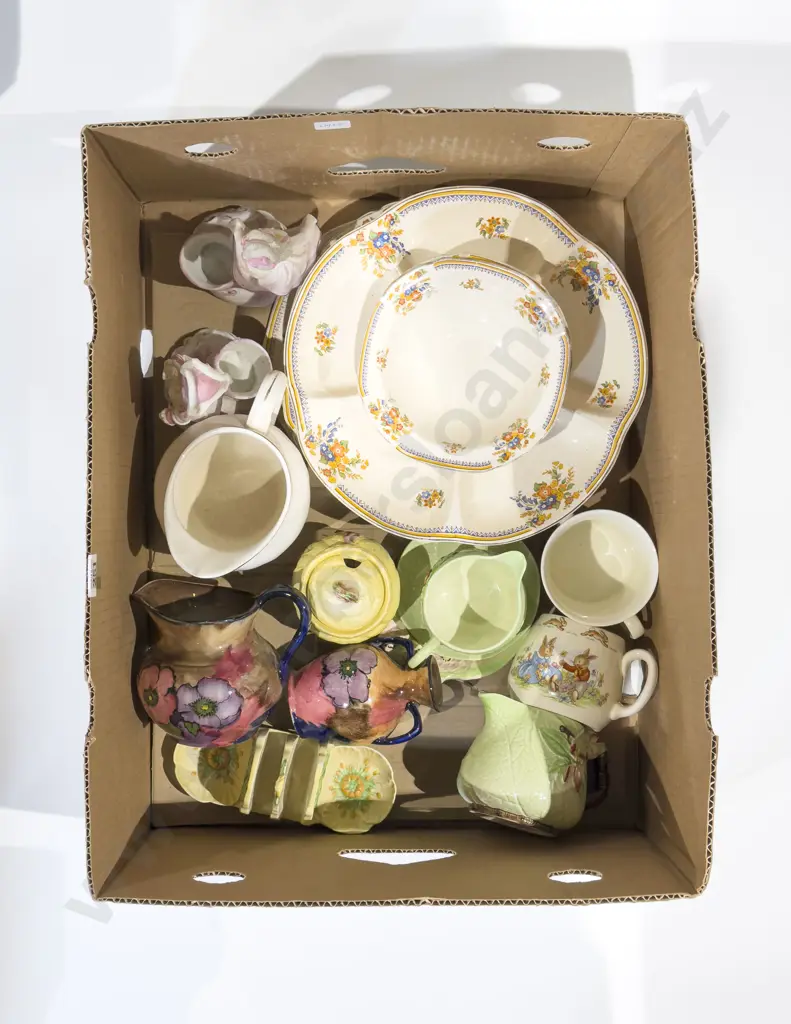 Box Qty of Assorted China incl Bunnykins & Carltonware Image 1++