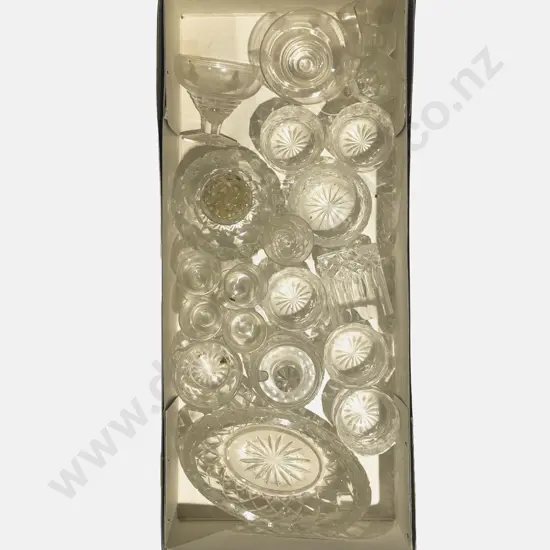 Box Qty of Assorted Crystal & Glassware