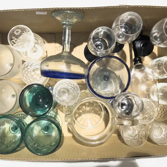 Box Qty of Assorted Glassware