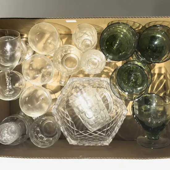 Box Qty of Assorted Glassware