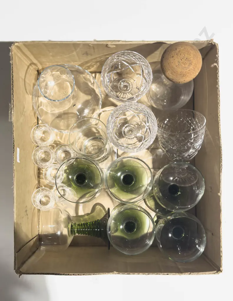 Box Qty of Assorted Crystal & Glassware Image 1++