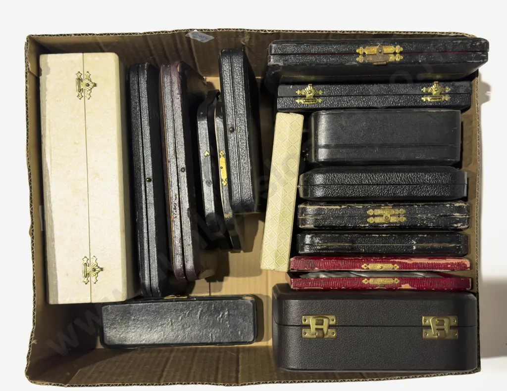 Qty of Assorted Empty Cutlery Boxes Image 1++