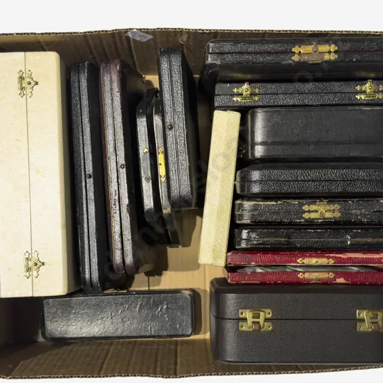 Qty of Assorted Empty Cutlery Boxes