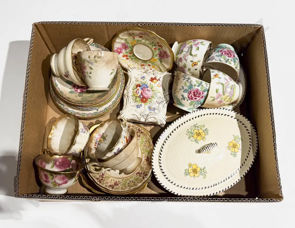 Box Qty of Assorted Fancy Tea China etc Image 1++