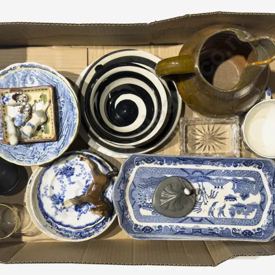 Box Qty of Assorted China & Ornaments etc