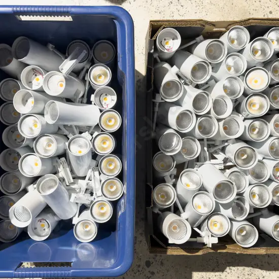 Large Qty of Assorted LED Track Lighting Spot Lights