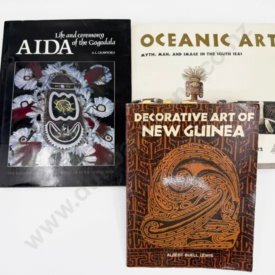 Oceanic Art together with Two Pacific Art Reference Books