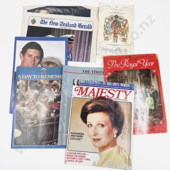 Quantity of Royal Commemorative Newspapers and magazines