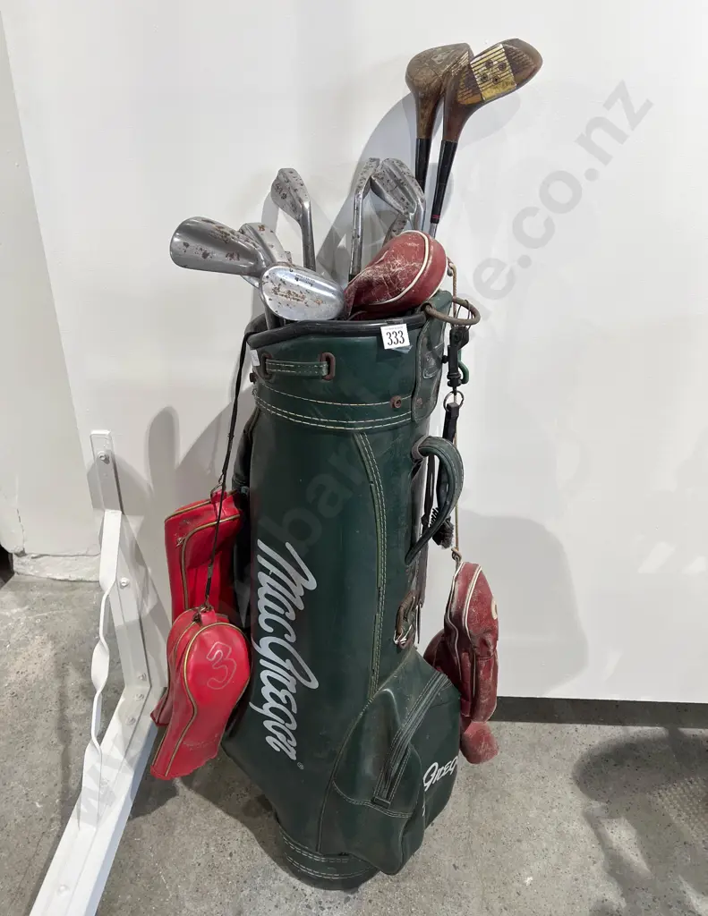 Qty of Assorted Golf Clubs with Golf Bag Image 1++