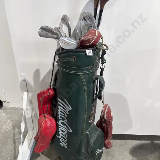 Qty of Assorted Golf Clubs with Golf Bag