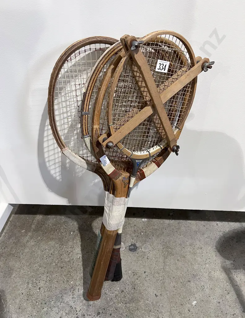 Four Assorted Vintage Racquets Image 1++