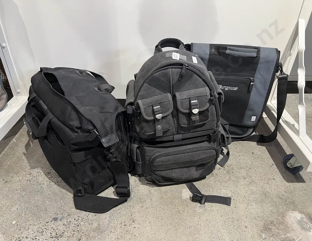 Modern Camera Backpack and Bag Together with Laptop Satchel Image 1++