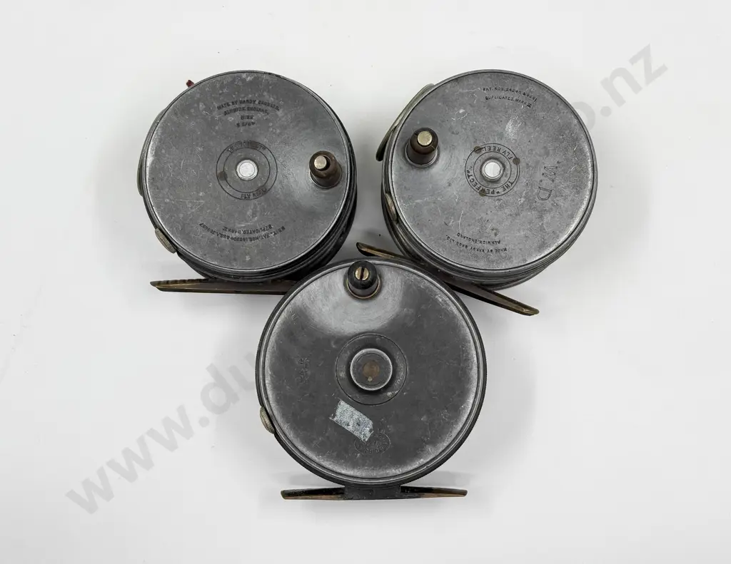 Two Hardy "Perfect" Alloy Salmon Fishing Reels Together with Assorted Fishing Rods and other Reels Image 1++