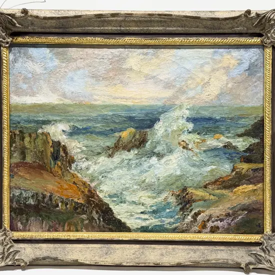 J Tansey - Coastal Landscape - Oil on Board