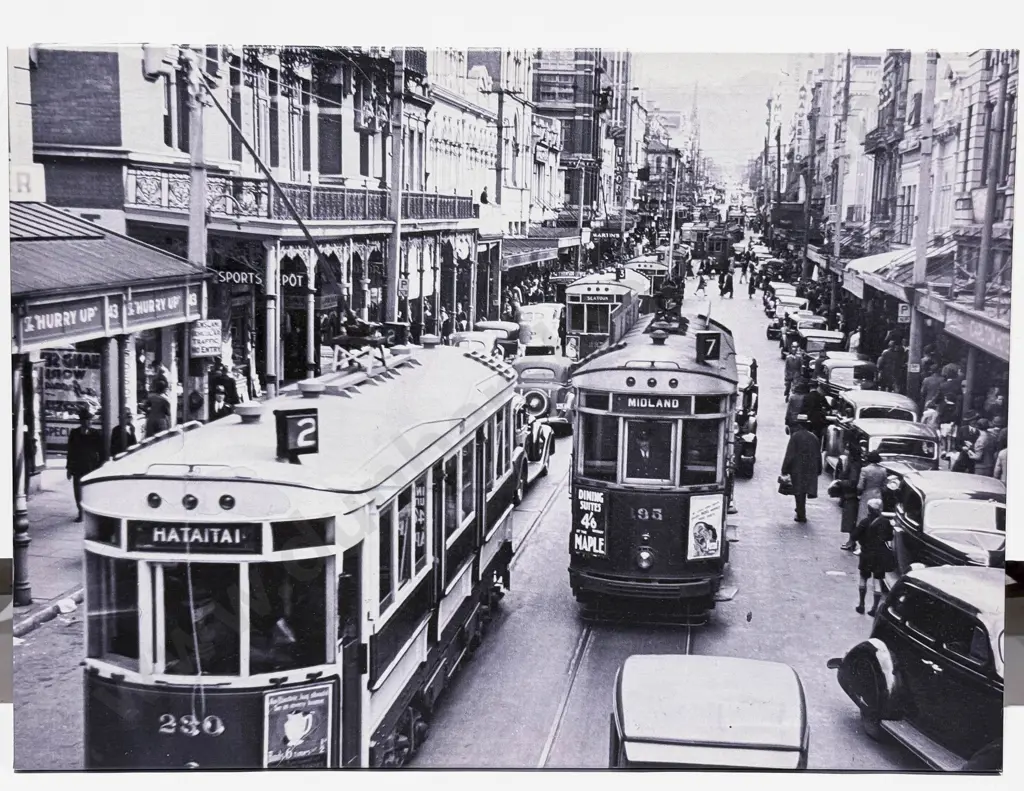 Willis Street 23rd December 1938 - Photographic Print on Canvas Image 1++