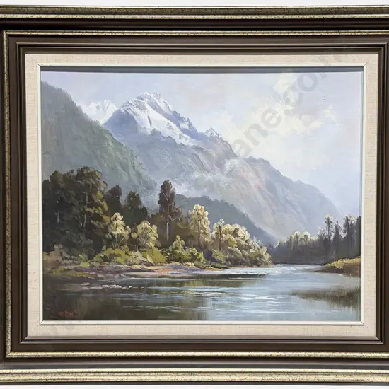 Ernest Papps - Lower Holyford Valley - Oil on Board