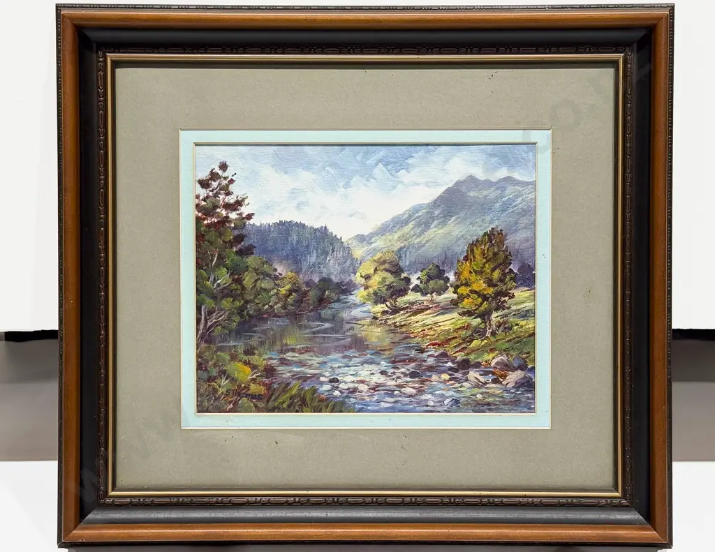 Shirley Thomas - "Morning Karangahake Gorge" - Oil Image 1++