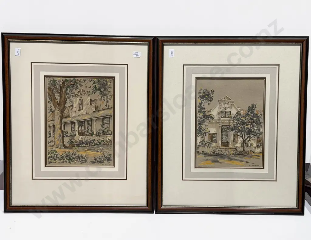 W G Bevington - Pair of Architectural Study Prints Image 1++