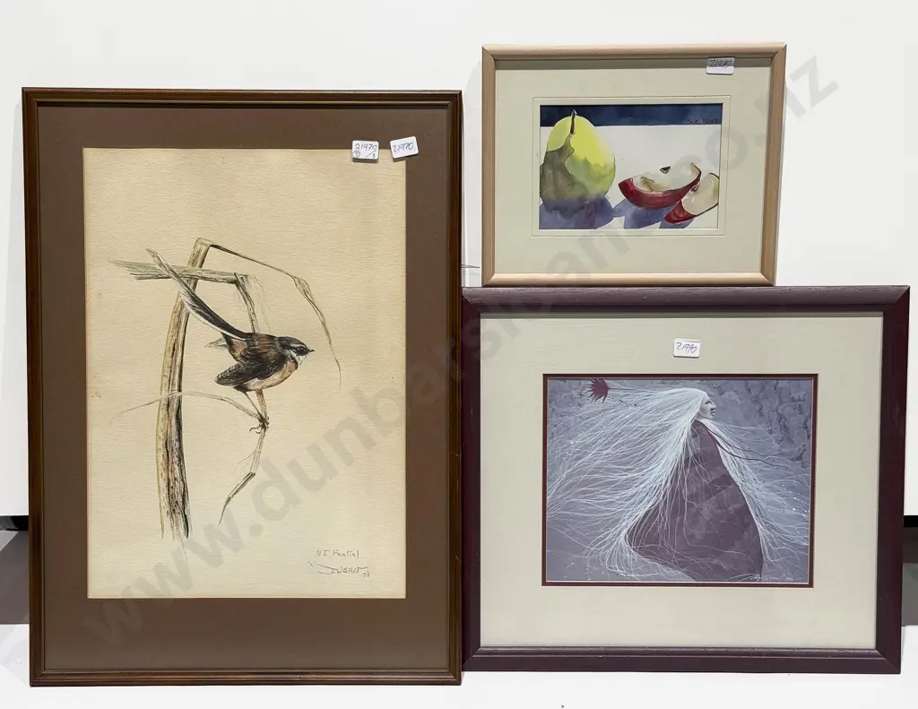 Sue Kemp - Still Life - W/C with Two Framed Prints Image 1++