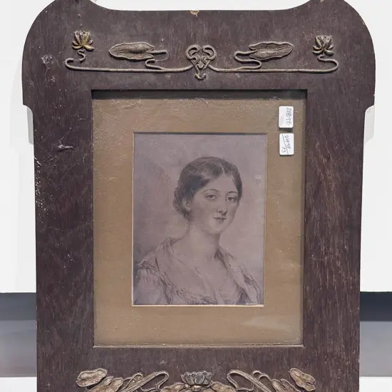 Art Nouveau Framed Portrait Print