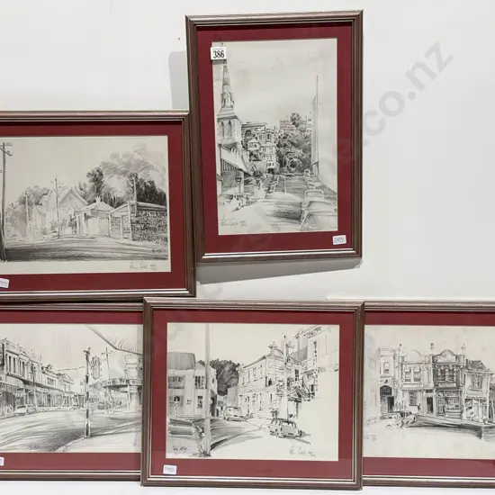 Set of Five John Castle Wellington Street Scenes - Ltd Ed Prints