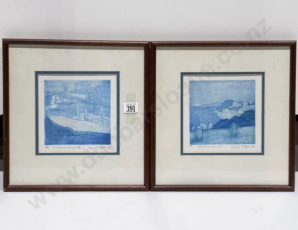 Sylvia Moffit "Waterways I" & "Waterways III" - Artist Proof (both) Image 1++