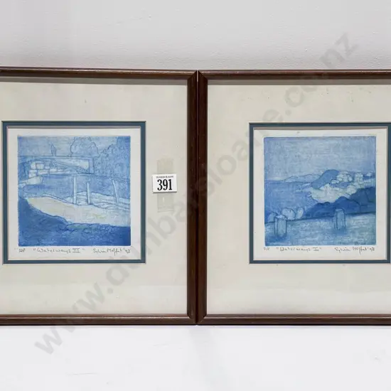 Sylvia Moffit "Waterways I" & "Waterways III" - Artist Proof (both)