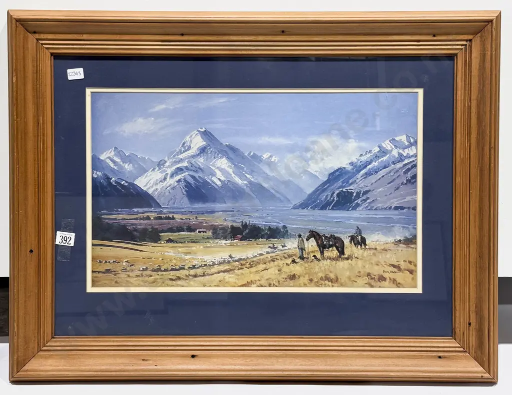 Peter Beadle - "Musterers Mt Cook" - Reproduction Print Image 1++