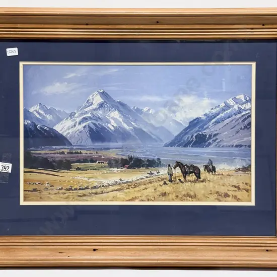 Peter Beadle - "Musterers Mt Cook" - Reproduction Print