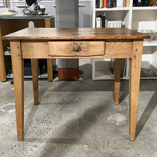 Country Kitchen Pine Single Drawer Side Table