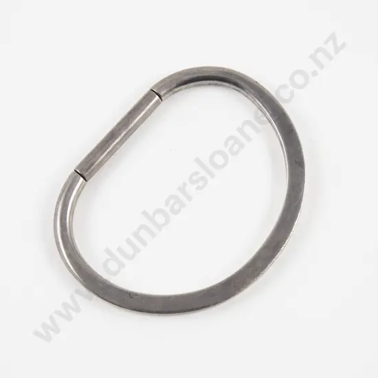 NZ Jeweller Kobi Bosshard .925 Silver Modernist Design Bangle