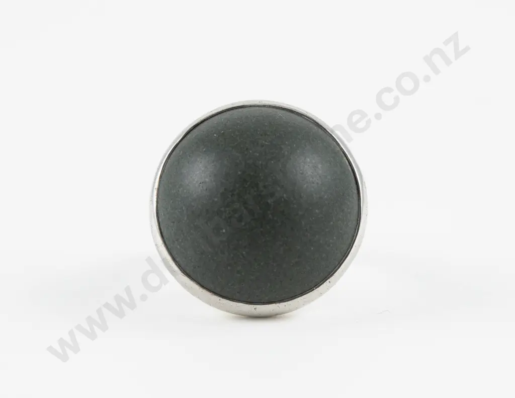 NZ Jeweller Warwick Freeman Single Stone Argillite Dome Ring Image 1++