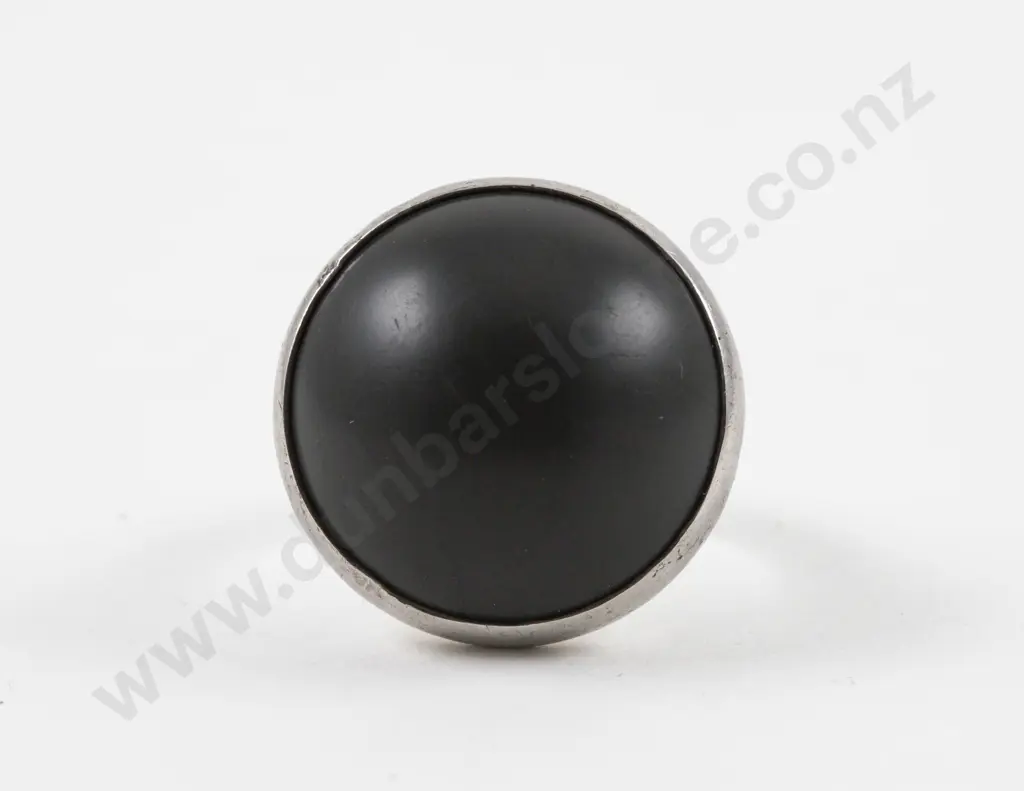 NZ Jeweller Warwick Freeman Single Stone Argillite Dome Ring Image 1++