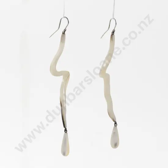 NZ Jeweller Warwick Freeman S/S and MOP Pendant Drop Earrings