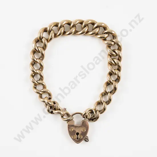 9ct Hollow Curb Link Bracelet