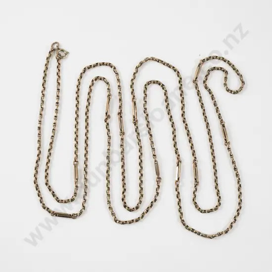 Vintage 9ct Fancy Link Neck Chain