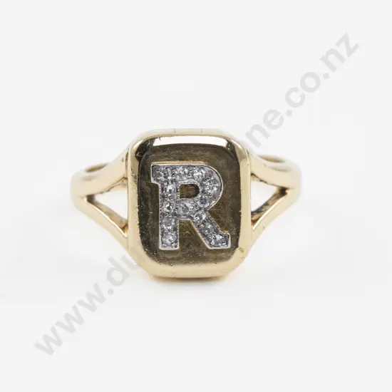Victorian 18ct 13Stone Diamond Memorial Ring