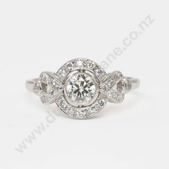 18ct White Gold 27Stone Dimaond Cluster