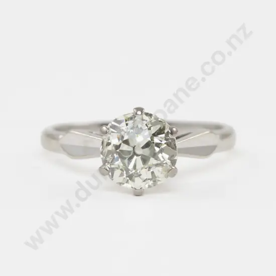 18ct White Gold Solitaire Diamond Ring