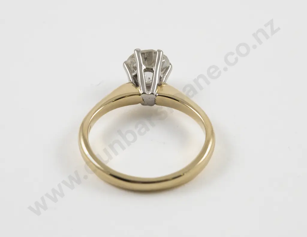 18ct Solitaire Diamond Ring Image 1++