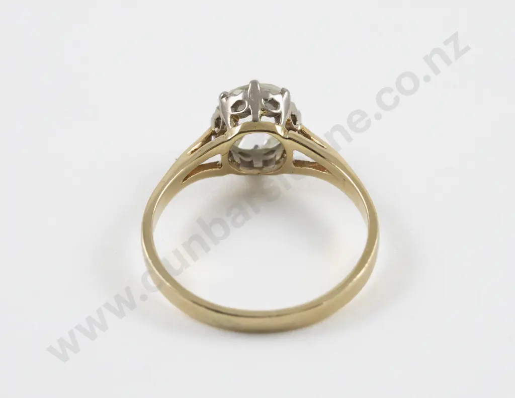 18ct Solitaire Diamond Ring Image 1++