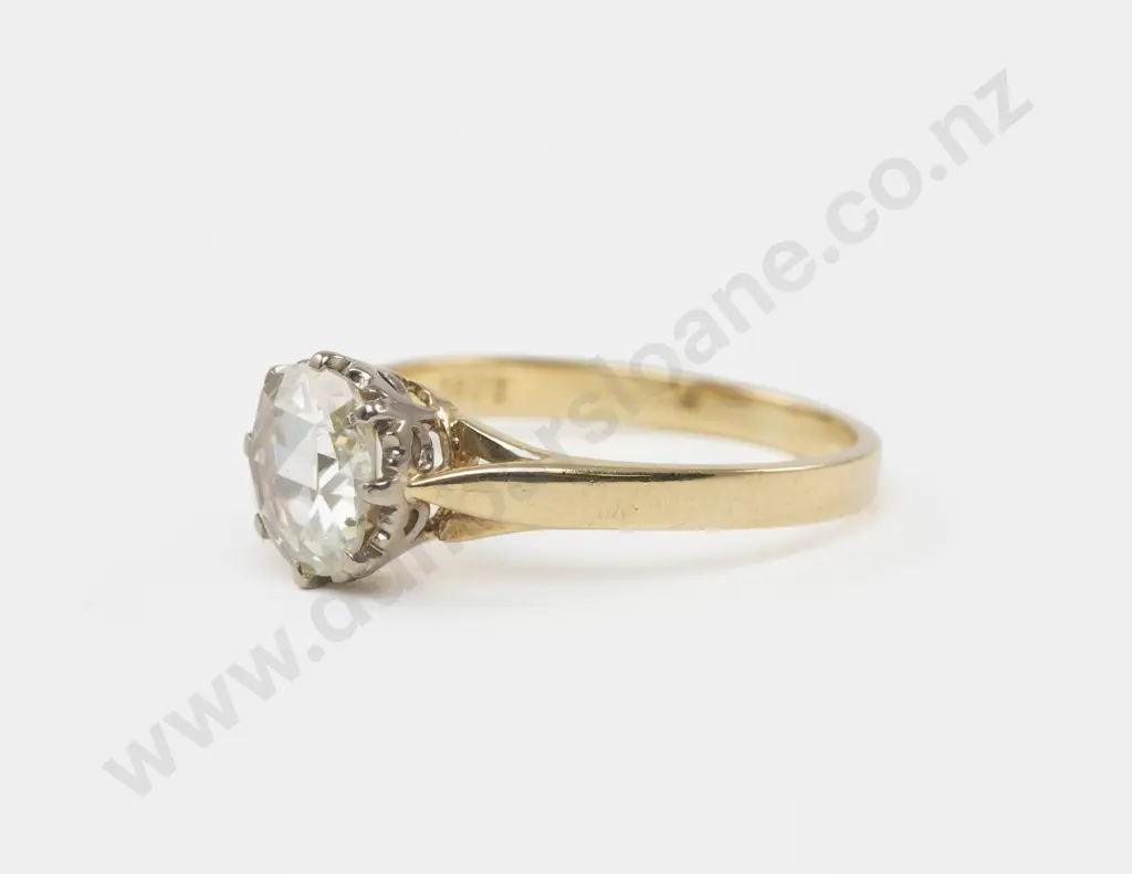 18ct Solitaire Diamond Ring Image 1++